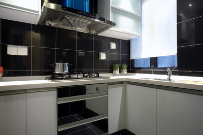 书房客厅巧隔断 五万半包打造暖色调现代简约三居室厨房