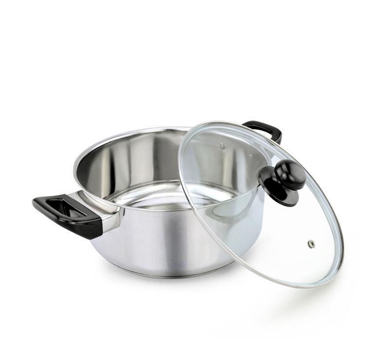 20CM不锈钢双耳奶锅 厨房里的韩式汤品小能手